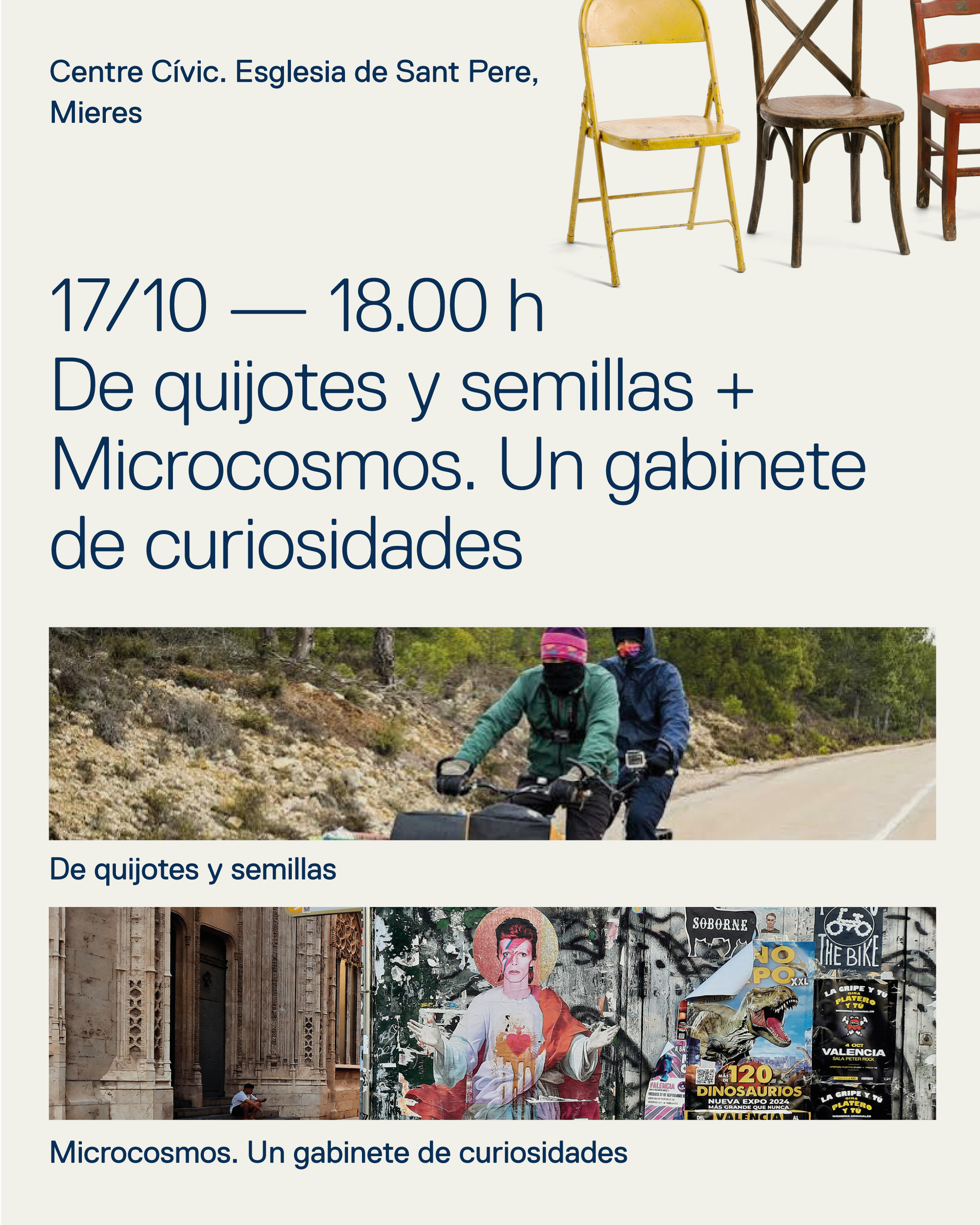 17.10.26 De quijotes y semillas / Microcosmos. Un gabinete de curiosidades a Mieres